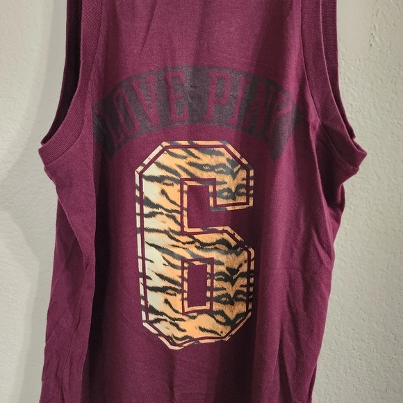 PINK VS Purple Tiger Print Tank Top Size XS - Picture 6 of 7